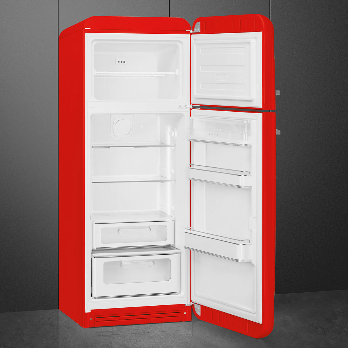 Smeg FAB30RRD6UK Retro Fridge Freezer Right Hand Hinge - Red