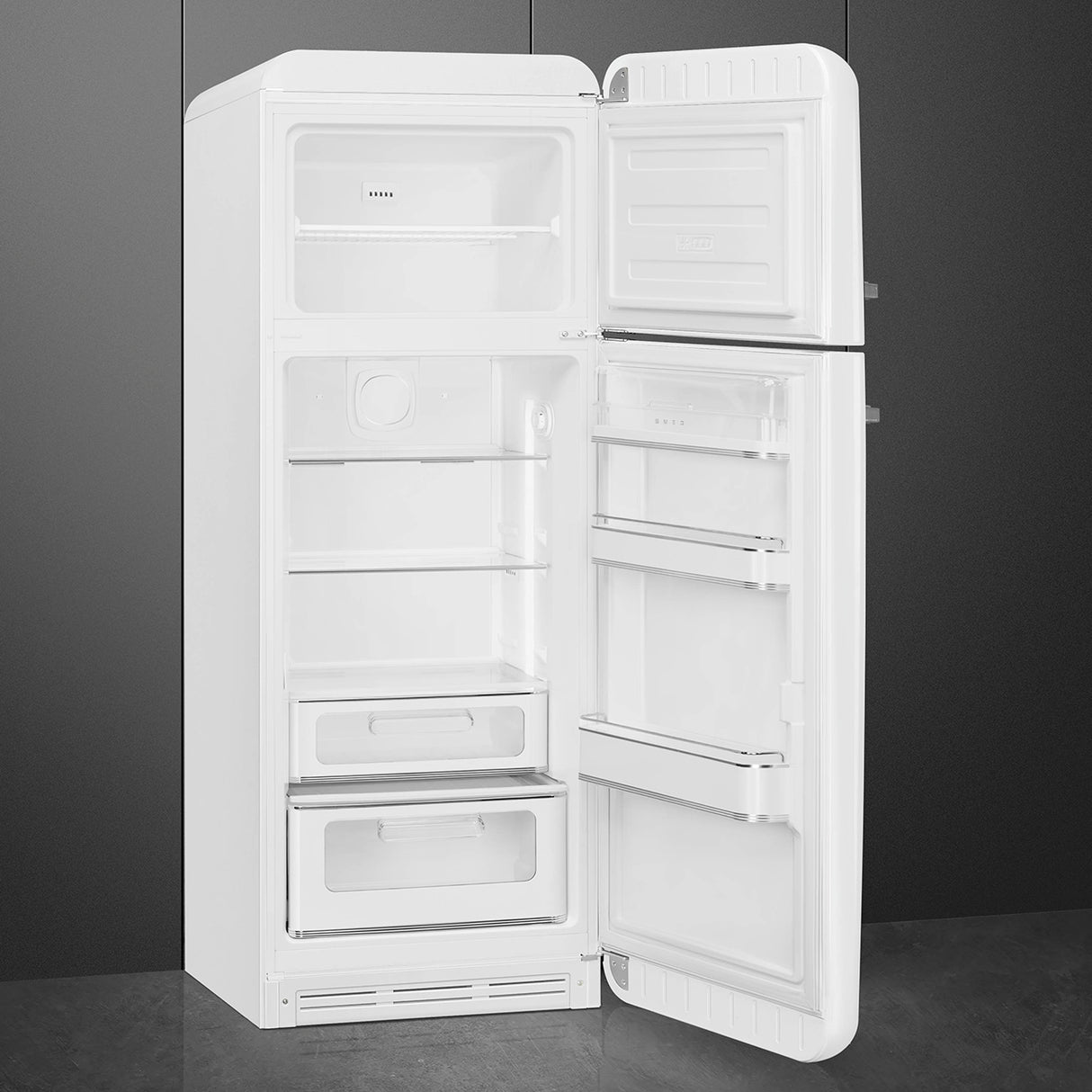 Smeg FAB30RWH6UK Retro Fridge Freezer Right Hand Hinge - White