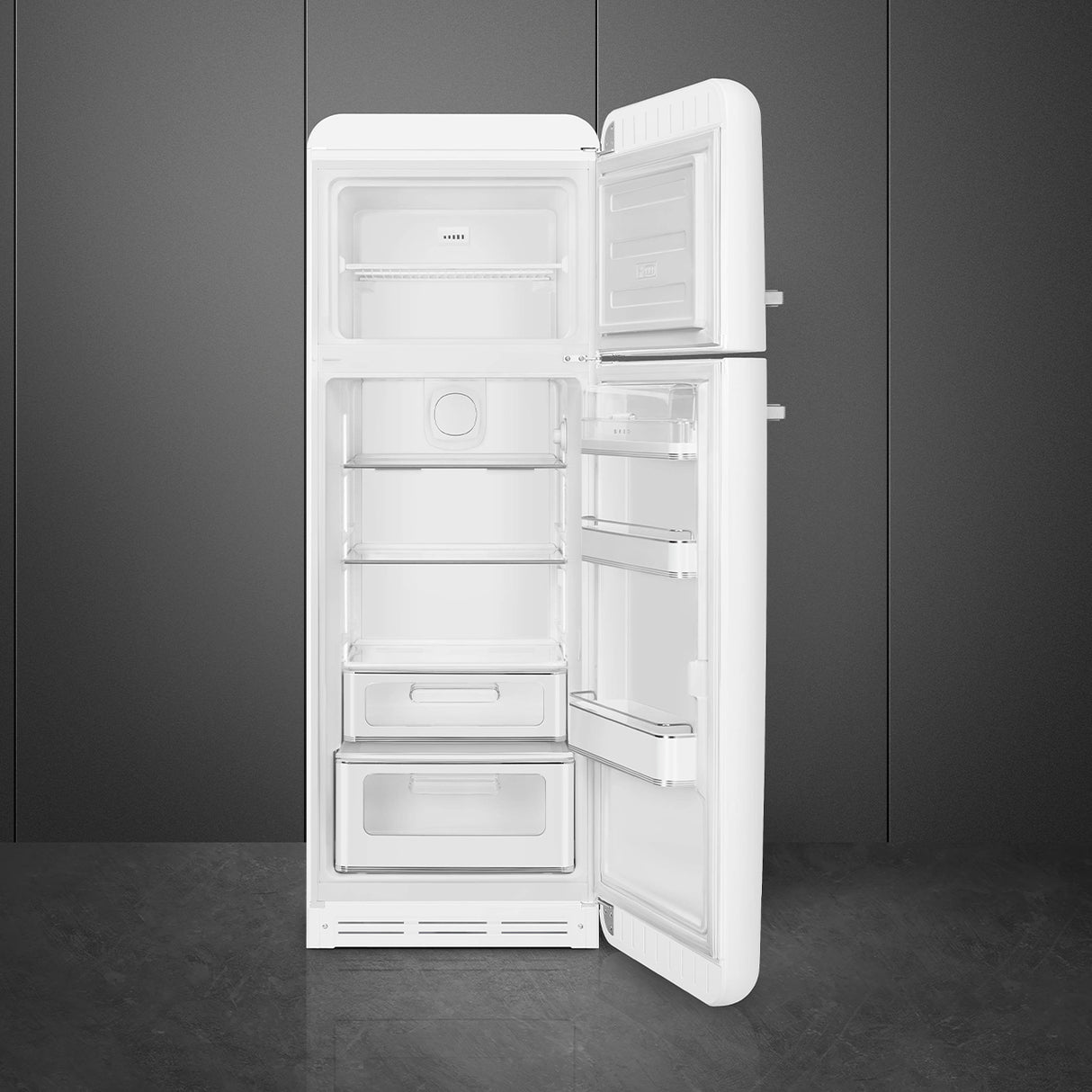 Smeg FAB30RWH6UK Retro Fridge Freezer Right Hand Hinge - White