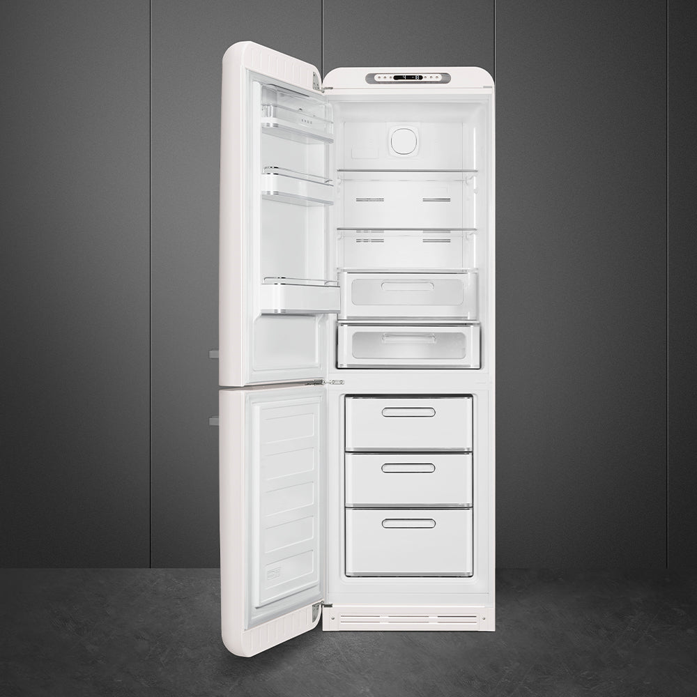 Smeg FAB32LWH6UK Retro Fridge Freezer Left Hand Hinge - White
