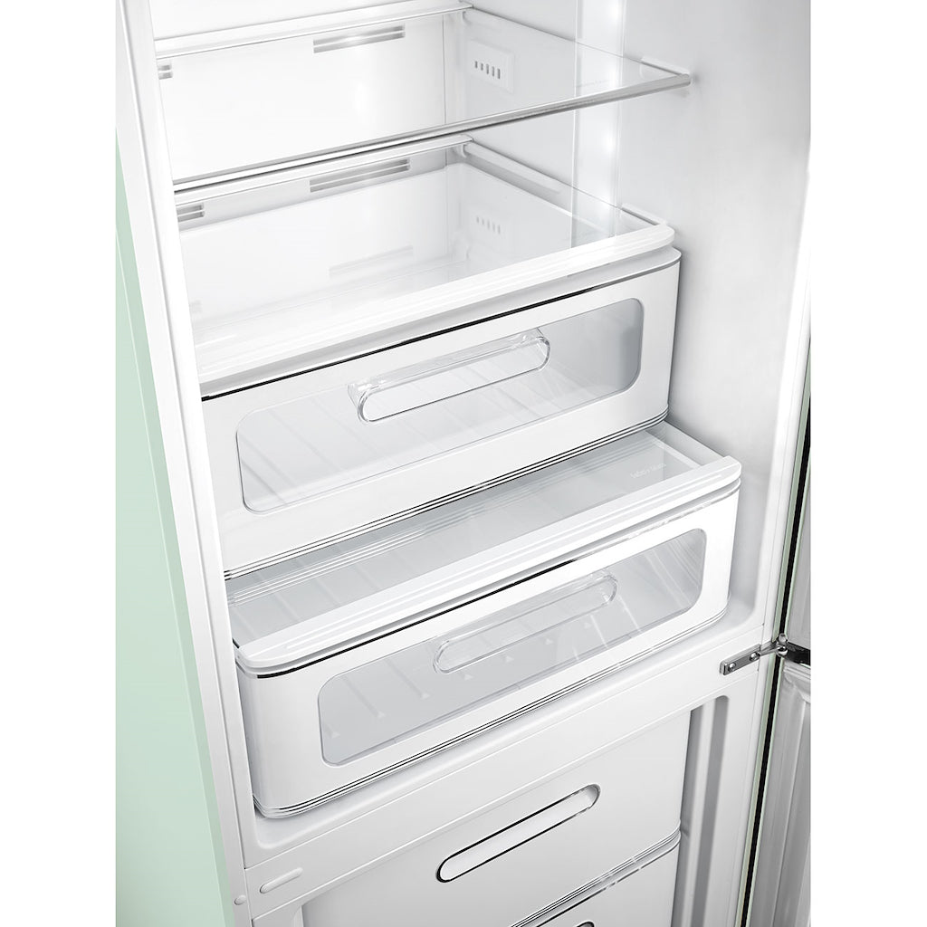 Smeg FAB32RPG6UK Retro Fridge Freezer Right Hand Hinge - Pastel Green