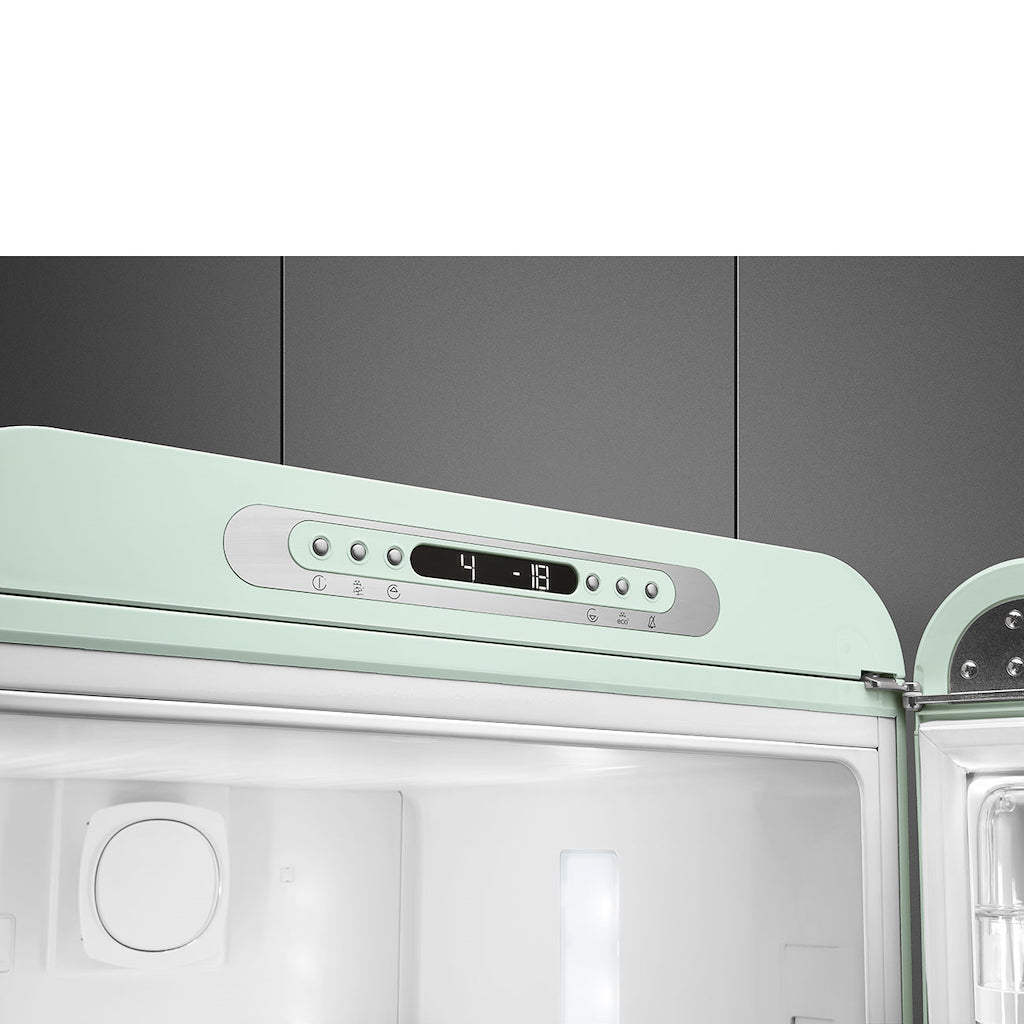 Smeg FAB32RPG6UK Retro Fridge Freezer Right Hand Hinge - Pastel Green