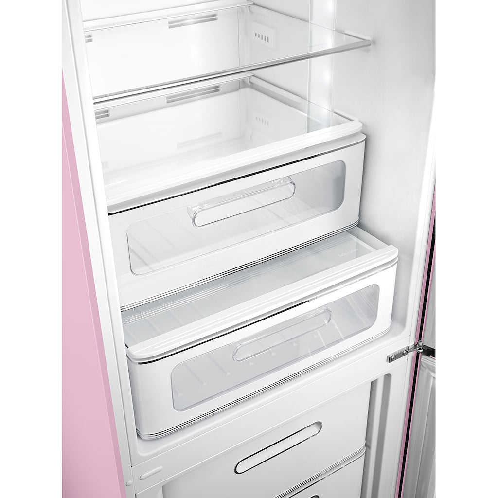 Smeg FAB32RPK6UK Retro Fridge Freezer Right Hand Hinge - Pink