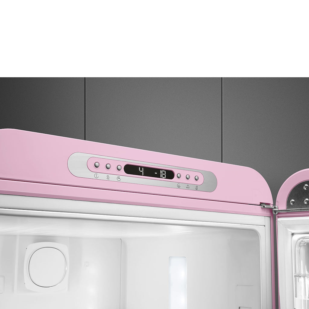 Smeg FAB32RPK6UK Retro Fridge Freezer Right Hand Hinge - Pink