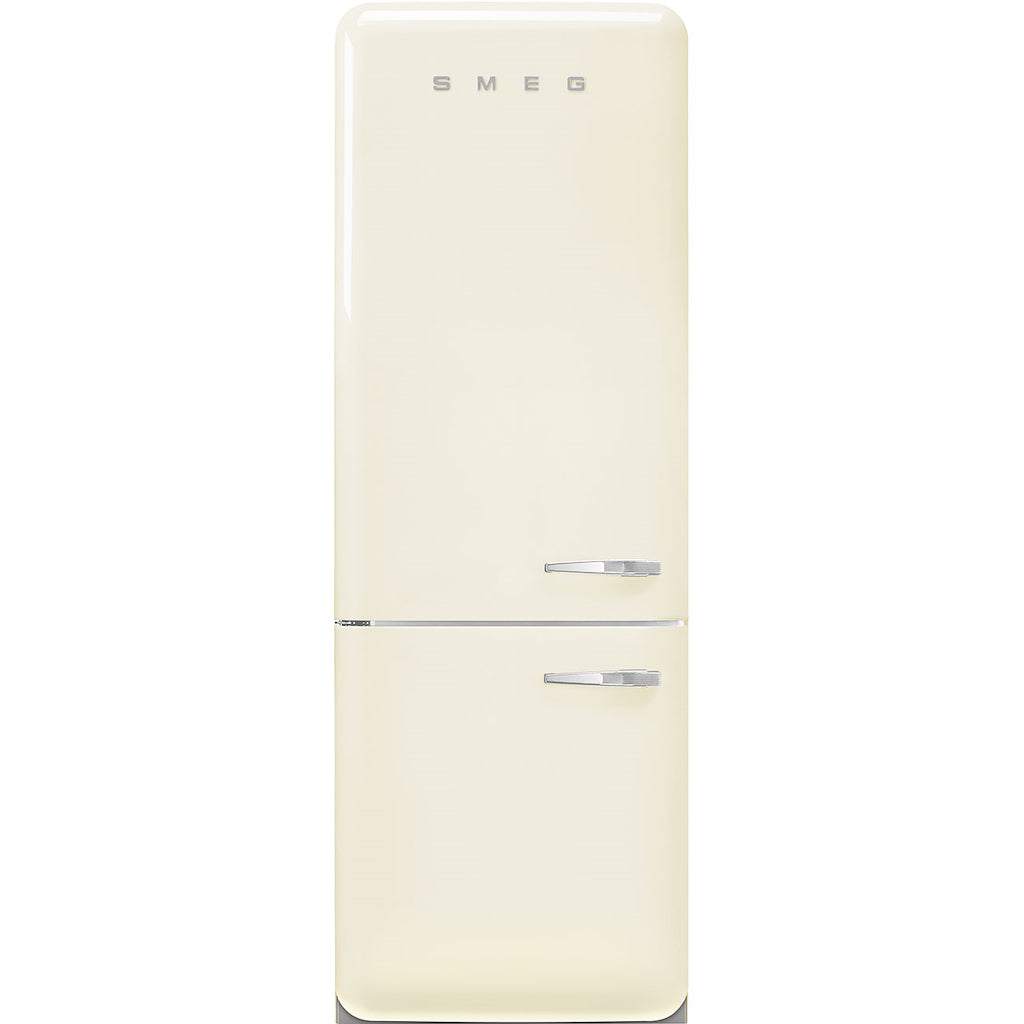Smeg FAB38LCR6 Retro Fridge Freezer Left Hand Hinge - Cream