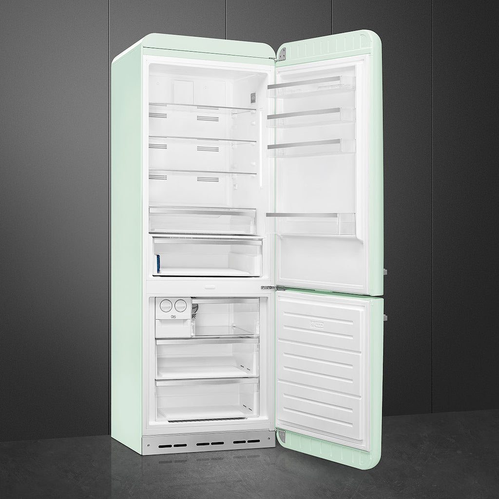 Smeg FAB38RPG6 Retro Fridge Freezer Right Hand Hinge - Pastel Green