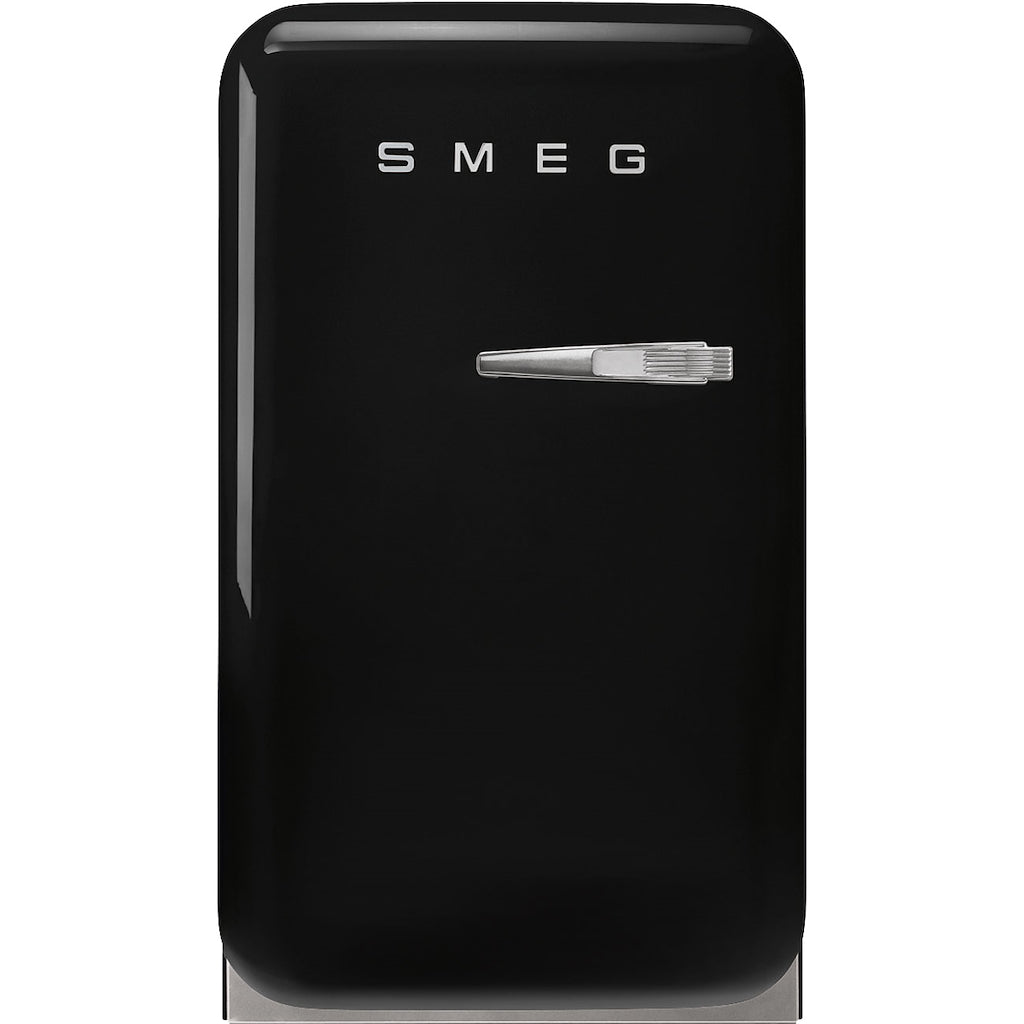 Smeg FAB5LBL6 Retro Mini Fridge Left Hand Hinge - Black