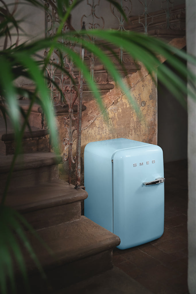 Smeg FAB5LPB6 Retro Mini Fridge Left Hand Hinge - Pastel Blue