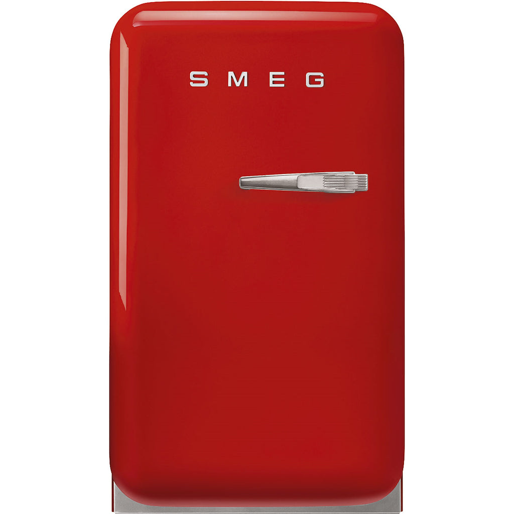 Smeg FAB5LRD6 Retro Mini Fridge Left Hand Hinge - Red