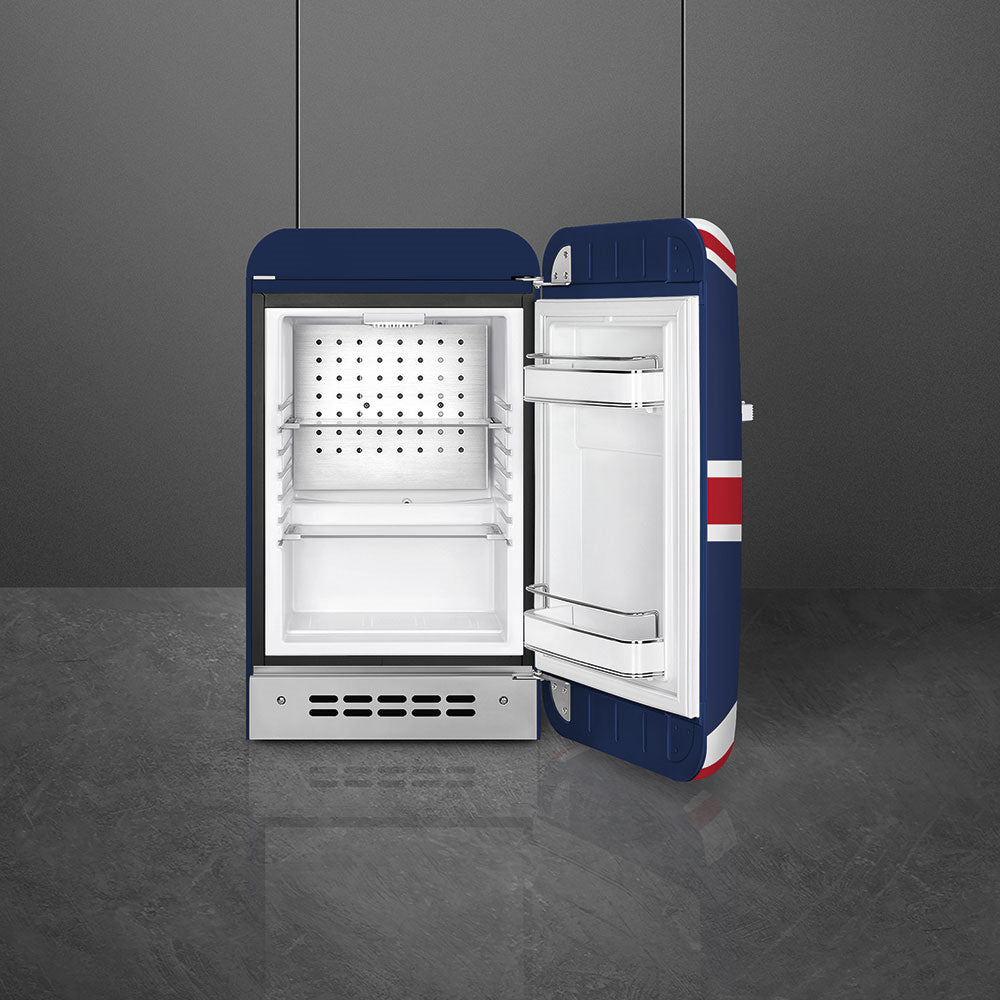 Smeg FAB5RDUJ6 Retro Mini Fridge Right Hand Hinge - Union Jack