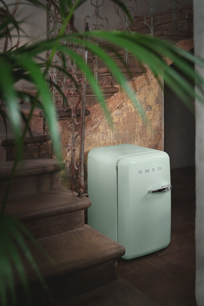 Smeg FAB5RPG6 Retro Mini Fridge Right Hand Hinge - Pastel Green