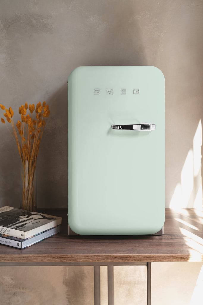 Smeg FAB5RPG6 Retro Mini Fridge Right Hand Hinge - Pastel Green