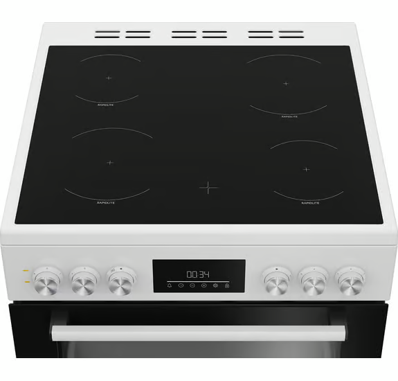 Beko FDC6731W 60cm Double Oven Electric Cooker - White