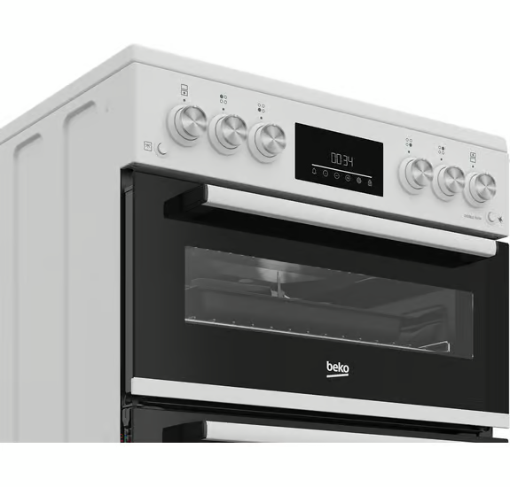 Beko FDG6231CW 60cm Double Oven Gas Cooker - White