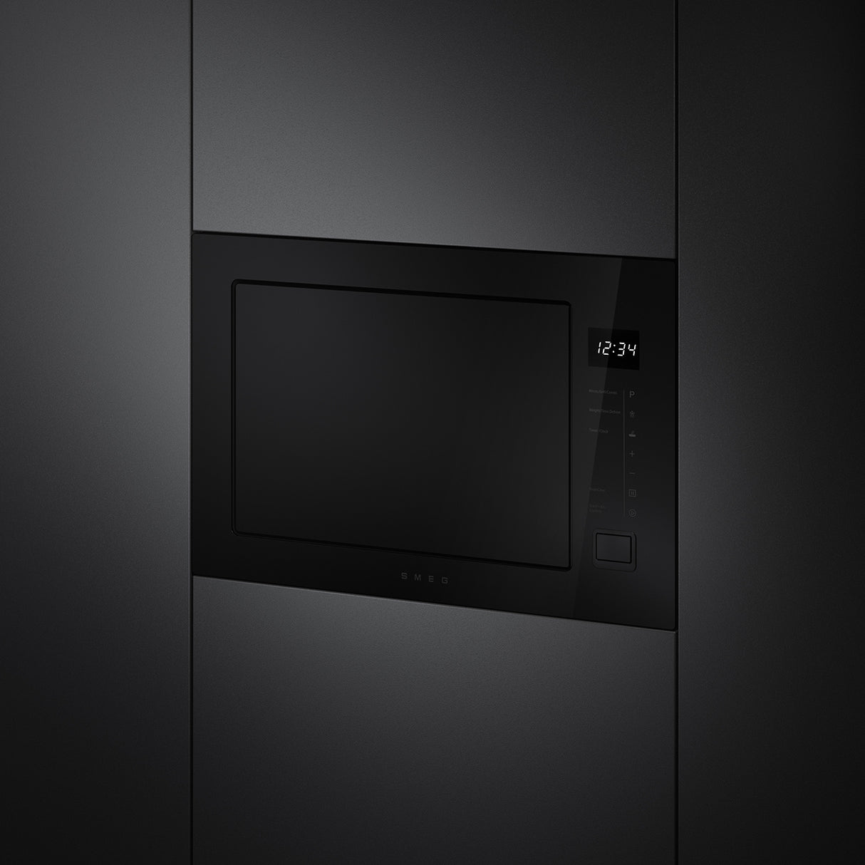 Smeg FMI225BI Built-In Microwave Oven - Black