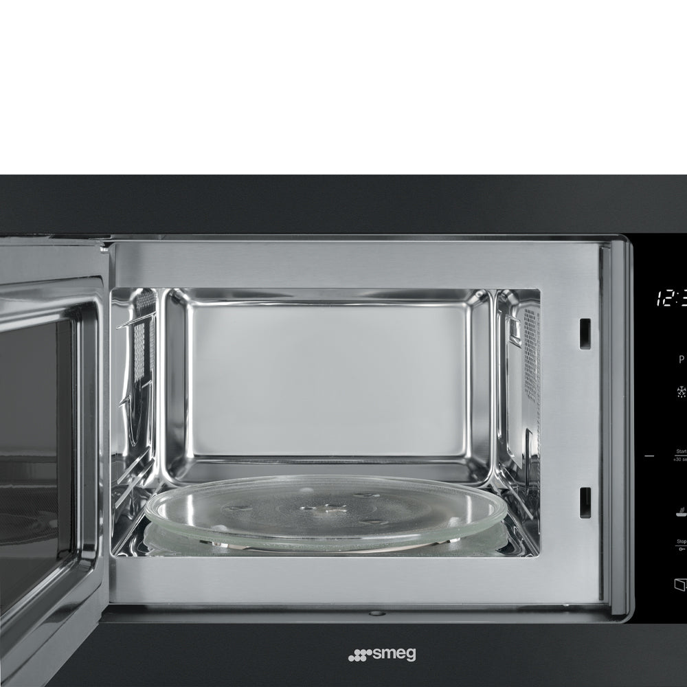 Smeg FMI325N Built-In Combination Microwave - Black