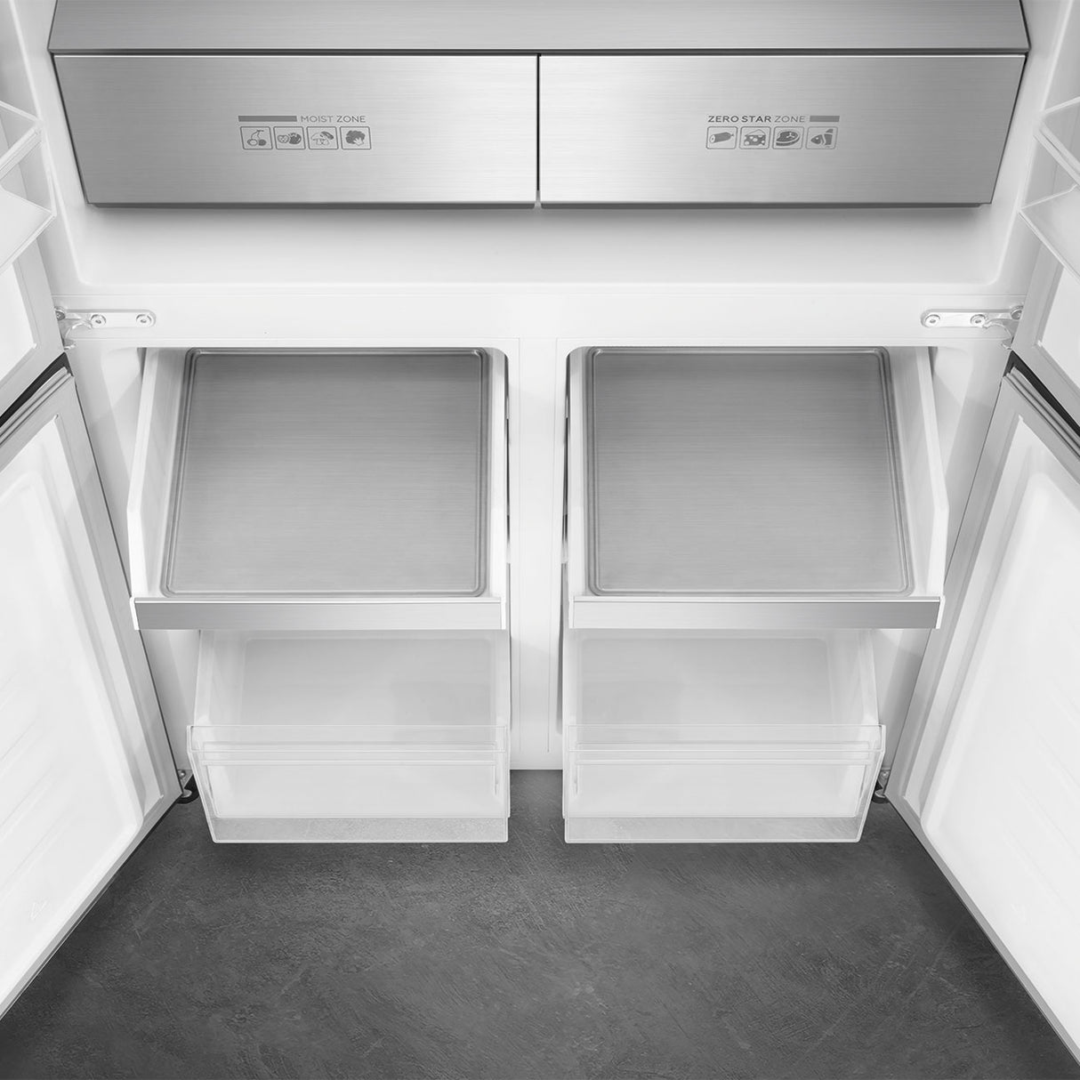 Smeg FQI60KD American Style Fridge Freezer - Dark Inox