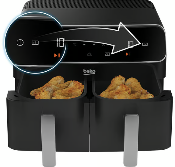 Beko FRL5387B ExpertFry Dual Zone Air Fryer - Black