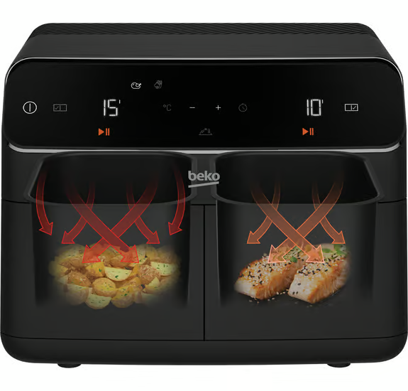 Beko FRL5387B ExpertFry Dual Zone Air Fryer - Black