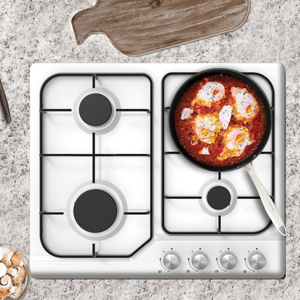 Statesman GH160WH 60cm 4-Zone Gas Hob - White