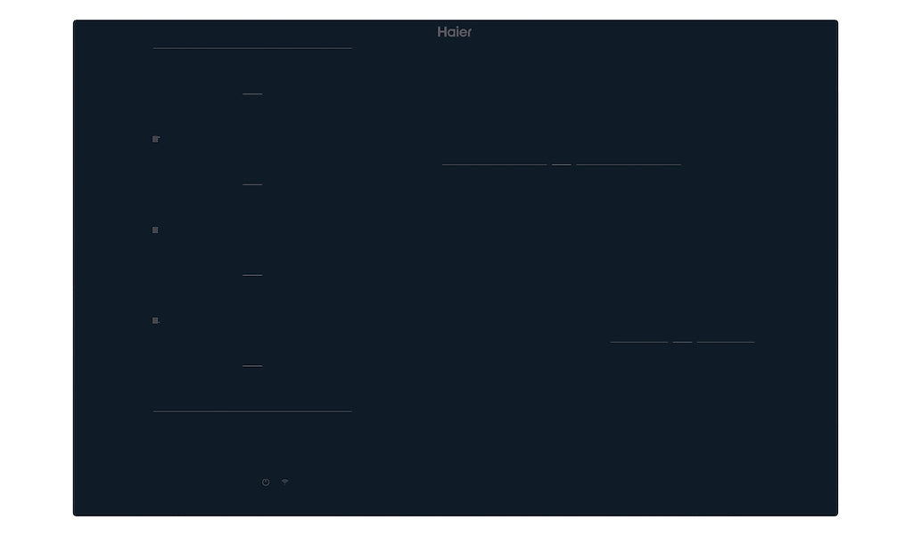Haier HAMTB86IRCS 80cm Induction Hob - Black
