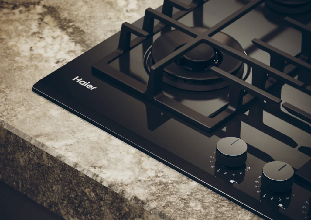 Haier HAVG6BF4TBPB 65cm Gas on Glass Hob