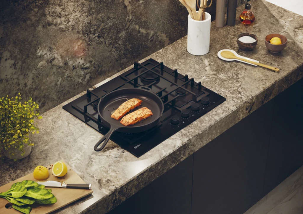 Haier HAVG6BF4TBPB 65cm Gas on Glass Hob