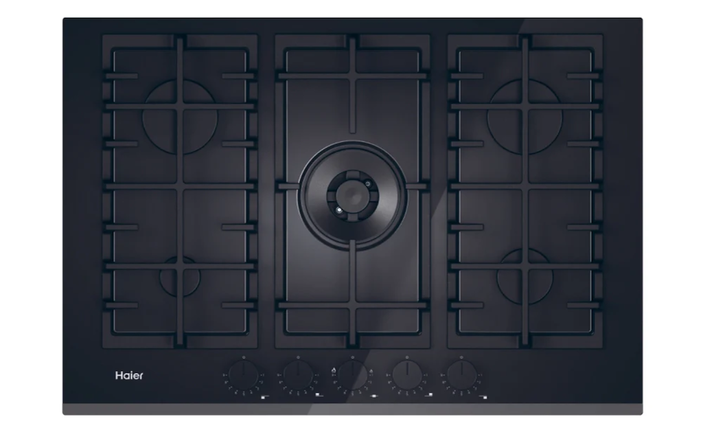 Haier HAVG75TBBP 75cm Gas on Glass Hob