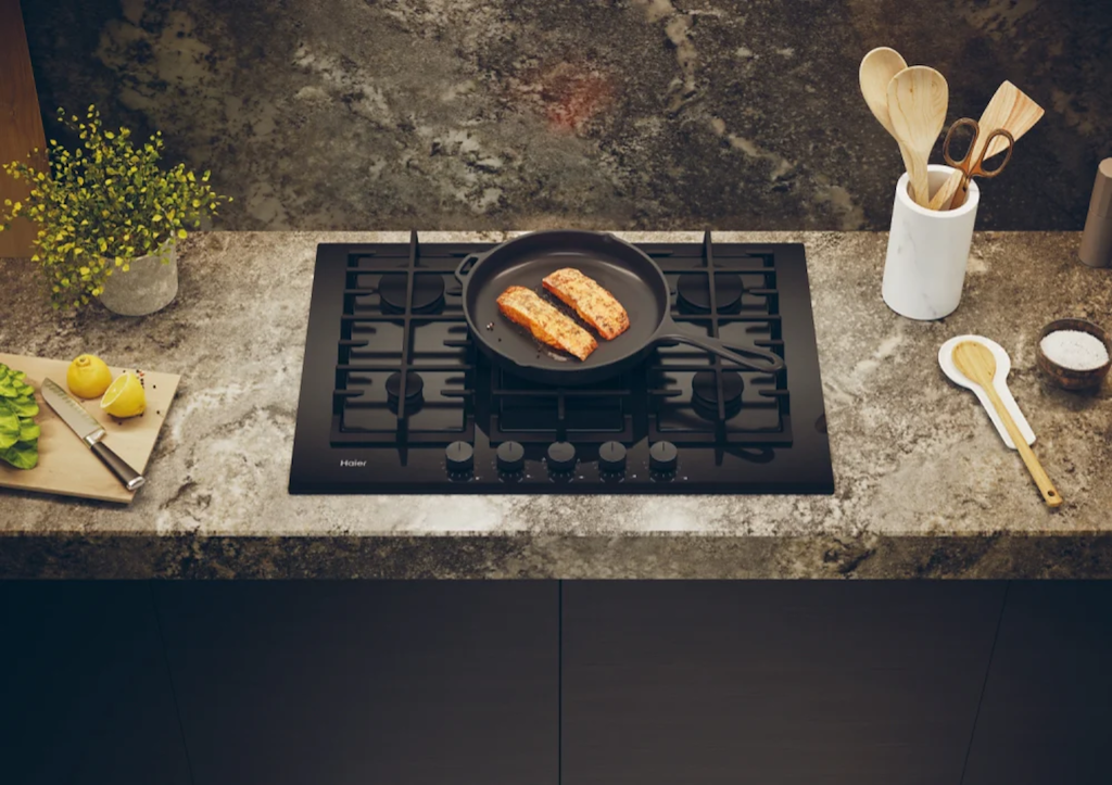 Haier HAVG75TBBP 75cm Gas on Glass Hob