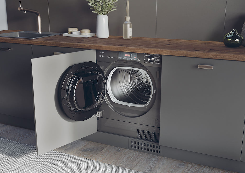 Haier HDB4 H7A2TBERX80 Series 4 7kg A++ Rated Integrated Tumble Dryer - Graphite