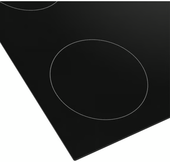Beko HIC64102 60cm Ceramic Hob with Side Knob Controls - Black