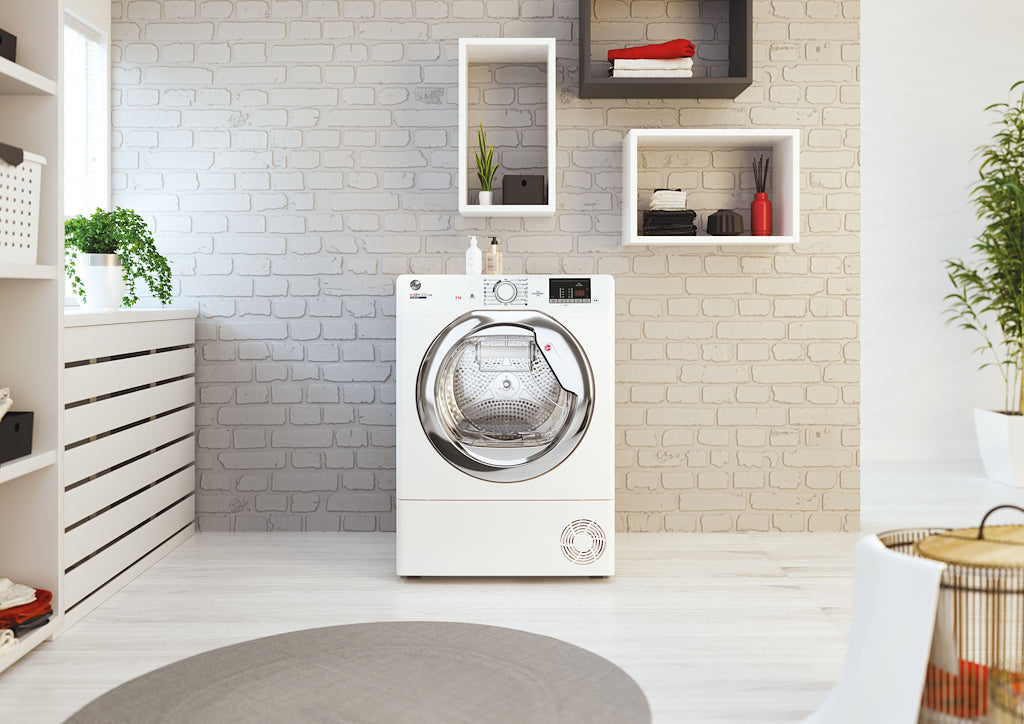 Hoover HLE C9DE-80 H-Dry 300 9kg Condenser Tumble Dryer with Aquavision - B Energy Rated - White