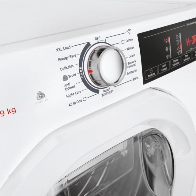 Hoover HLE H9A3TE-80/N H-Dry 300 9kg A+++ Rated Freestanding Tumble Dryer - White