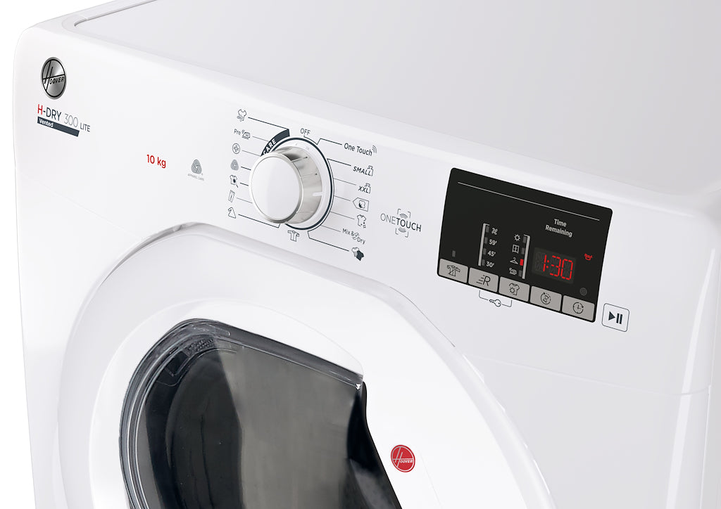 Hoover HLE V10DG-80 H-Dry 300 10kg Vented Tumble Dryer - C Energy Rated - White