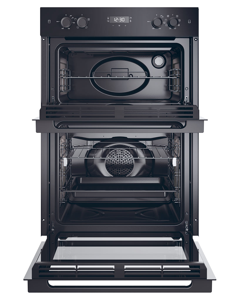 Haier HWO9M2M5B 90cm Built-In Double Oven - Black