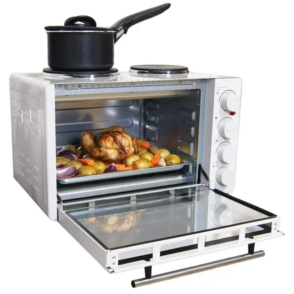 Igenix IG7130 30L Electric Mini Oven with Double Hotplates