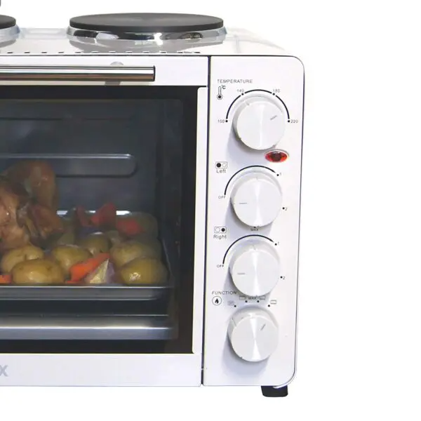 Igenix IG7130 30L Electric Mini Oven with Double Hotplates