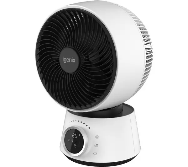 Igenix IGFD4009W 9 Inch Digital Air Circulator Turbo Fan - White