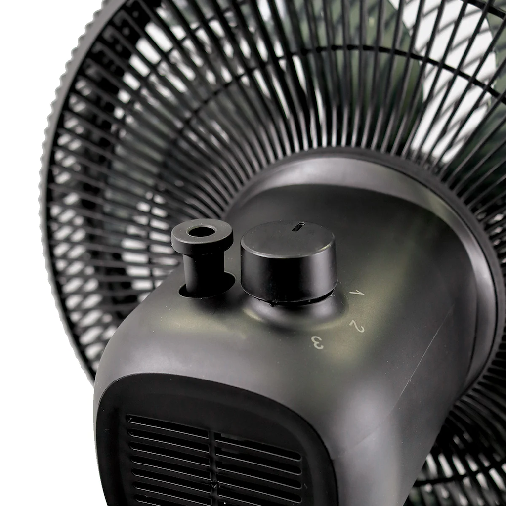 Igenix IGFP012B 12 Inch 7 Bladed Pedestal Fan - Black