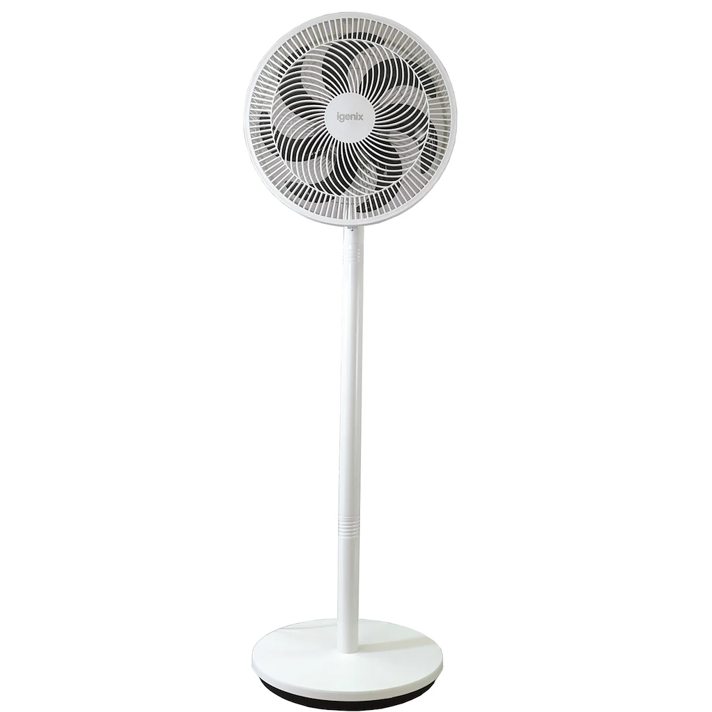 Igenix IGFP012W 12 Inch 7 Bladed Pedestal Fan - White