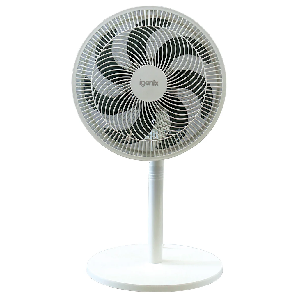 Igenix IGFP012W 12 Inch 7 Bladed Pedestal Fan - White
