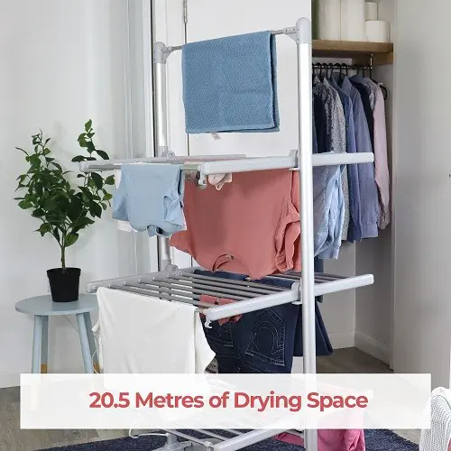 Igenix IGHA02236S 3 Tier Heated Clothes Airer
