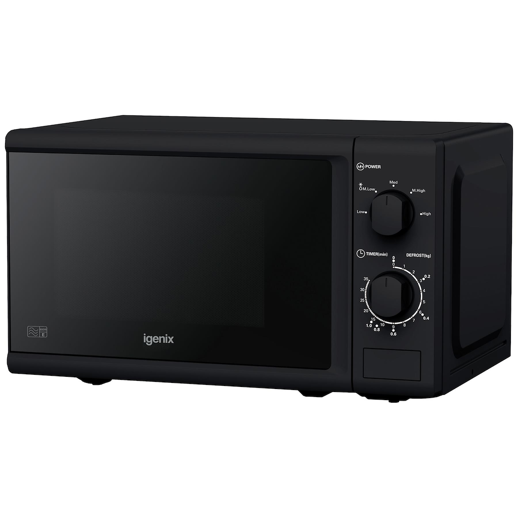 Igenix IGM0820B 20 Litre 800W Manual Microwave - Black