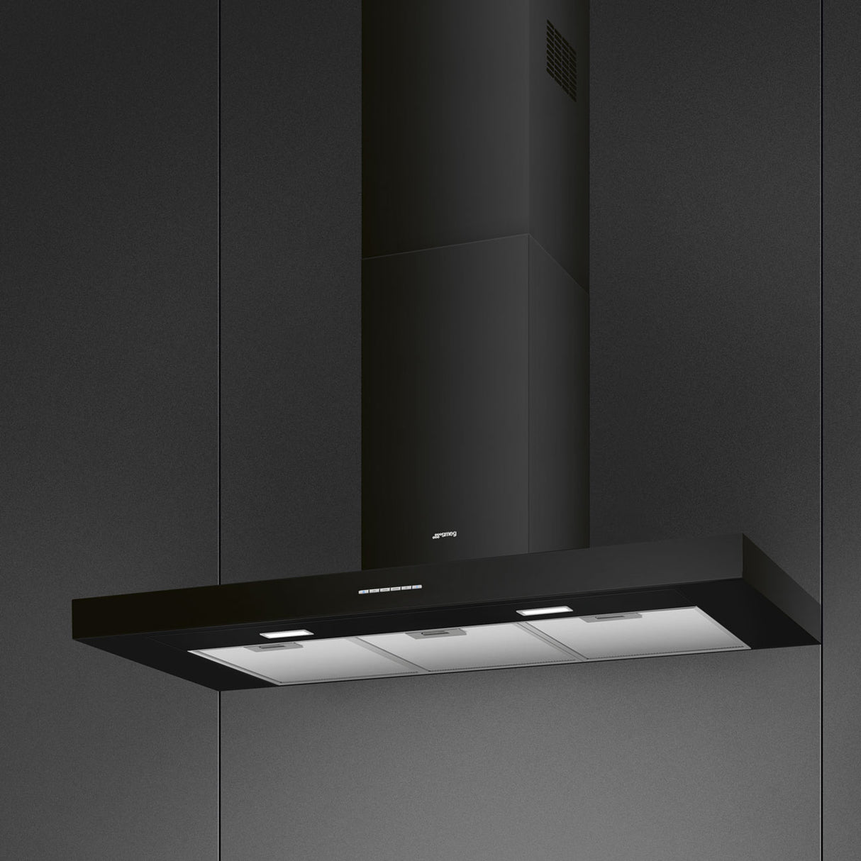Smeg KBT100BL 100cm Chimney Cooker Hood - Black