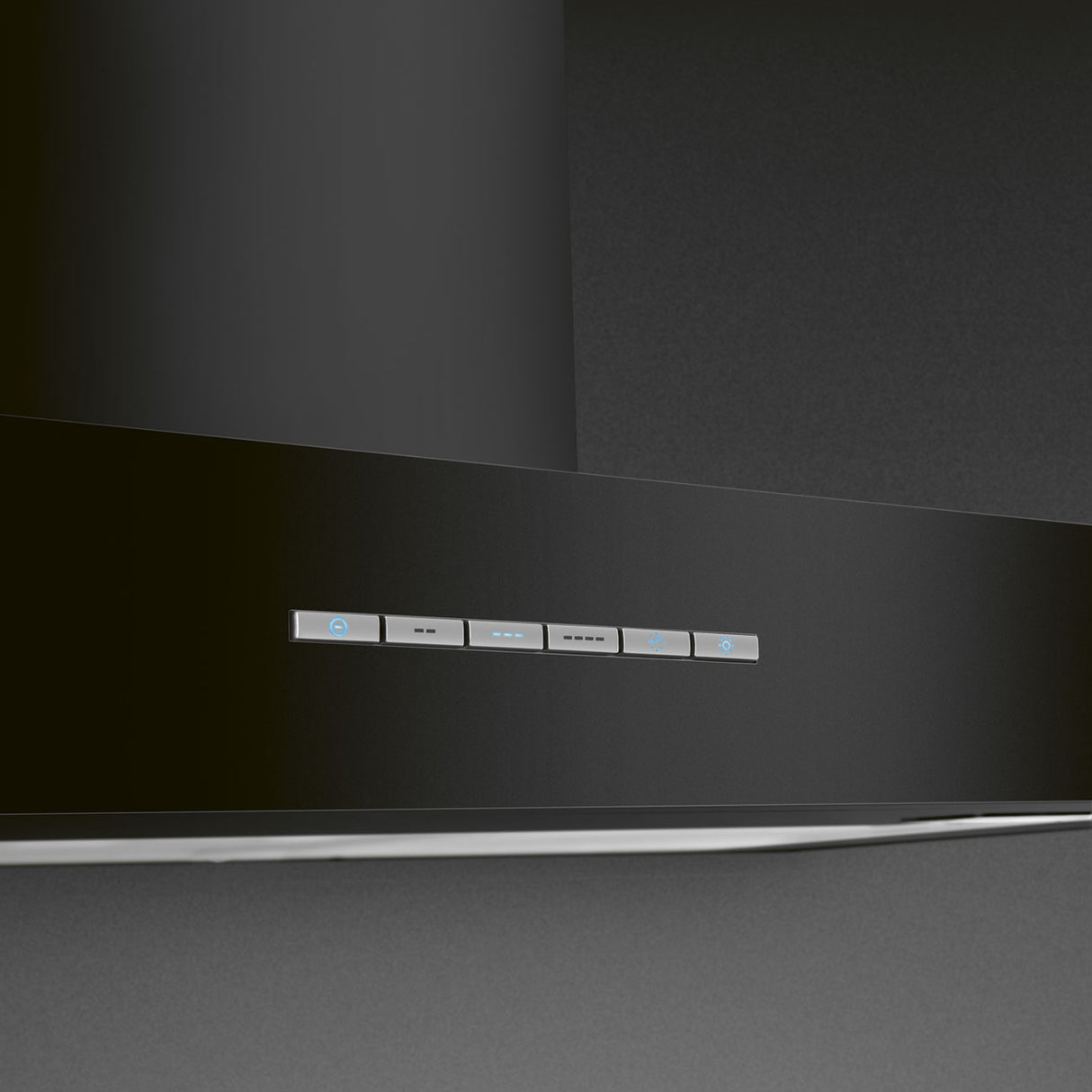 Smeg KBT100BL 100cm Chimney Cooker Hood - Black