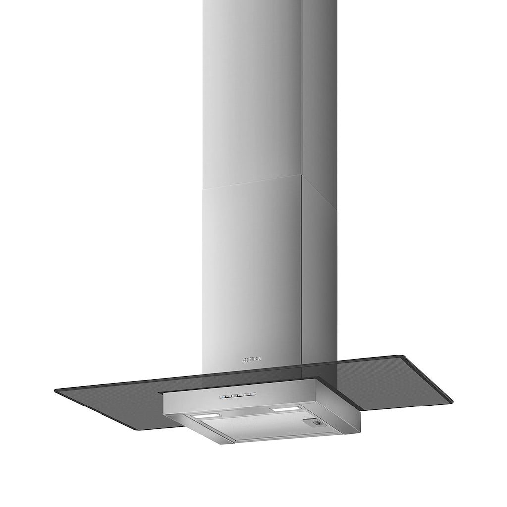Smeg KBT900VE 90cm Chimney Hood, Stainless Steel & Glass