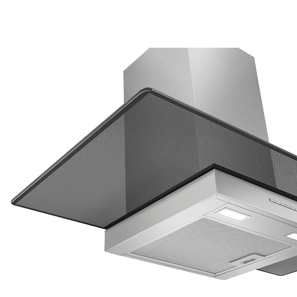 Smeg KBT900VE 90cm Chimney Hood, Stainless Steel & Glass