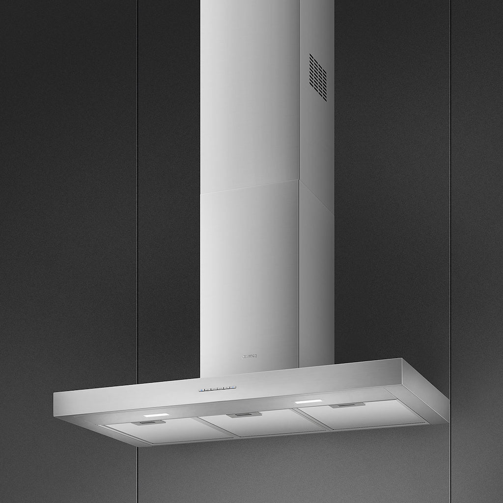 Smeg KBT900XE 90cm Chimney Hood, Stainless Steel