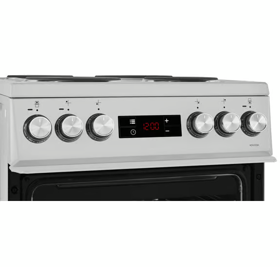 Beko KDV555AS 50cm Double Oven Electric Cooker - Silver