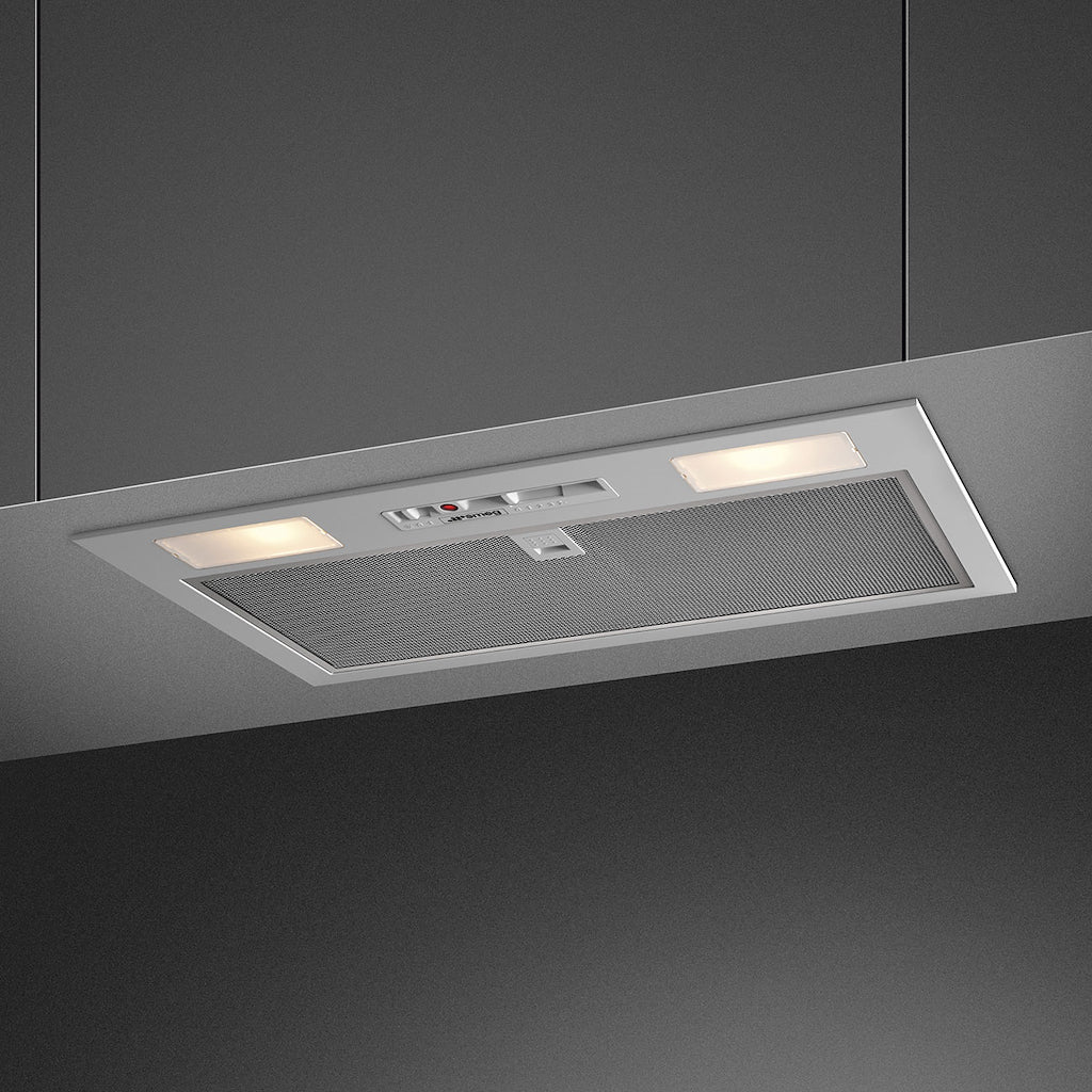 Smeg KI52E3 52cm Canopy Hood, Silver Grey